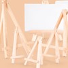 14Pack Wood Display Easel, 6 Inch Wooden Tripod Display Stand