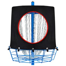 Disc Golf Basket - Portable Disc Golf Target with 24-Chains Heavy Duty Disc Golf Course, Come with Disc Golf Putting Target, Removable Design - Suitable for All Players - Black/Orange/Blue