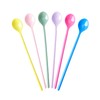 Rice Latte Spoons Melamine Set of 6 Multi-Coloured
