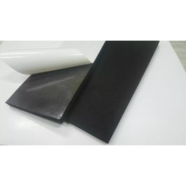 Rubberlite Neoprene Sponge Rubber Sheet w/Peel-Back Adhesive 1/2" Thk x 4" W x 12" L Pad