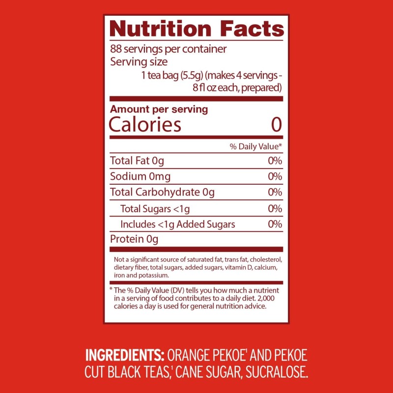 Luzianne Sweet Iced Tea Bags, Family Size, 22Ct Box (Pack