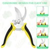 OFFCUP Garden Secateurs, Florist Scissors, Bypass Pruning Shears Professional Secateurs