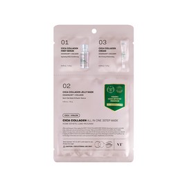 VT 시카 콜라겐 올인원 3스텝 마스크 1.5g+24g+1.5g 1매, 1개 VT Cica Collagen All-in-One 3-Step Mask 1.5g+24g+1.5g 1 Sheet, 1 Pack