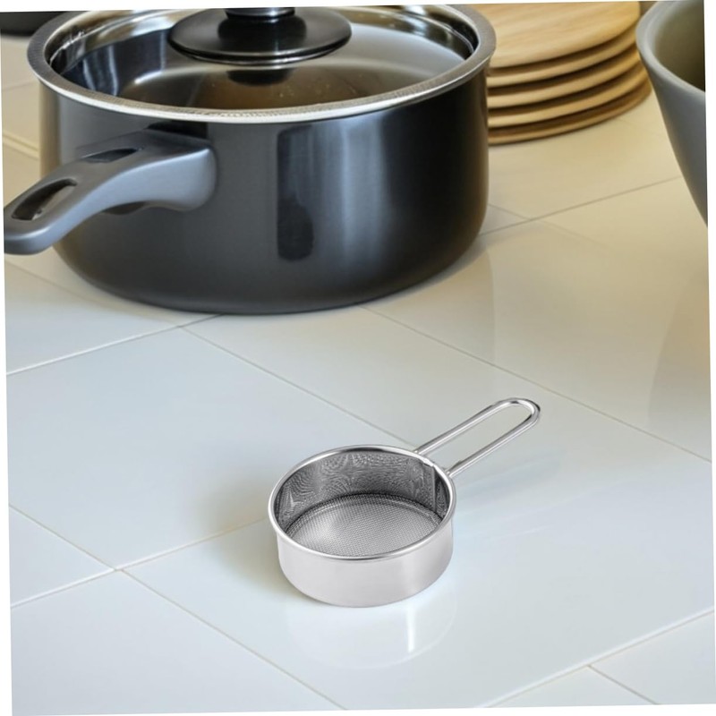 BUGUUYO 2pcs Handheld Mini Stainless Steel Flour Sifter Mesh Powder