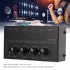 Headphone Amplifier 4 Channels Stereo Audio Amp Earphone Splitter 1/4in