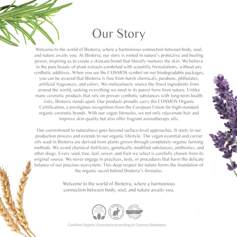 Bioterra Organic Radiance Face Mask, Natural Ingredients, Intense Hydration Formula,