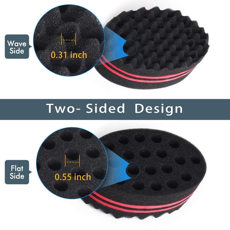 BIGEDDIE Magic Sponge Brush for Afro Curls, Twist Sponge with