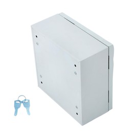 Thomletha 12 x 8 x 16 NEMA 4X Electrical Junction Box - Premium Steel Enclosure for Industrial Controls - Heavy Duty Outdoor Metal Cabinet with Dual-Key Lock - Fits Wiring, Connectors and Panels