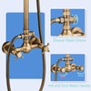 MOSSON Antique Brass Shower System Bathroom Shower Faucet Set with