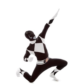 Morphsuits Men's Power Rangers Morphsuit, Black, Medium