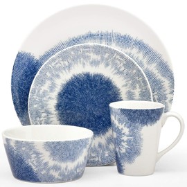 Noritake Aozora 4-Piece Place Dinnerware Setting in Blue/White