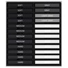 Dlicoda 24 Pcs Compressed Charcoal Sticks with Soft, Medium, Hard