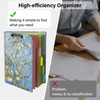 Foldable Clipboard Folio with Storage, 5 Plastic Folders with 10