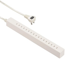 Free-to-Plug Slim Tap 8.5 Outlets 1.5m HS-T8515L-W 00-5056 OHM Ohm Electric
