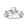 JIEKAYUAN Moissanite Bridal Ring Sets for Women 2.2CTTW (2CT Center)