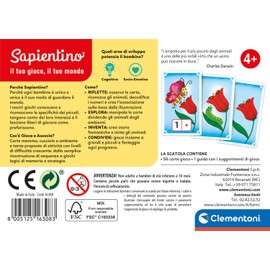 Clementoni 16308 Sapientino Associa – Animals – Educational Game 3 Years – Made in Italy, Multicoloured