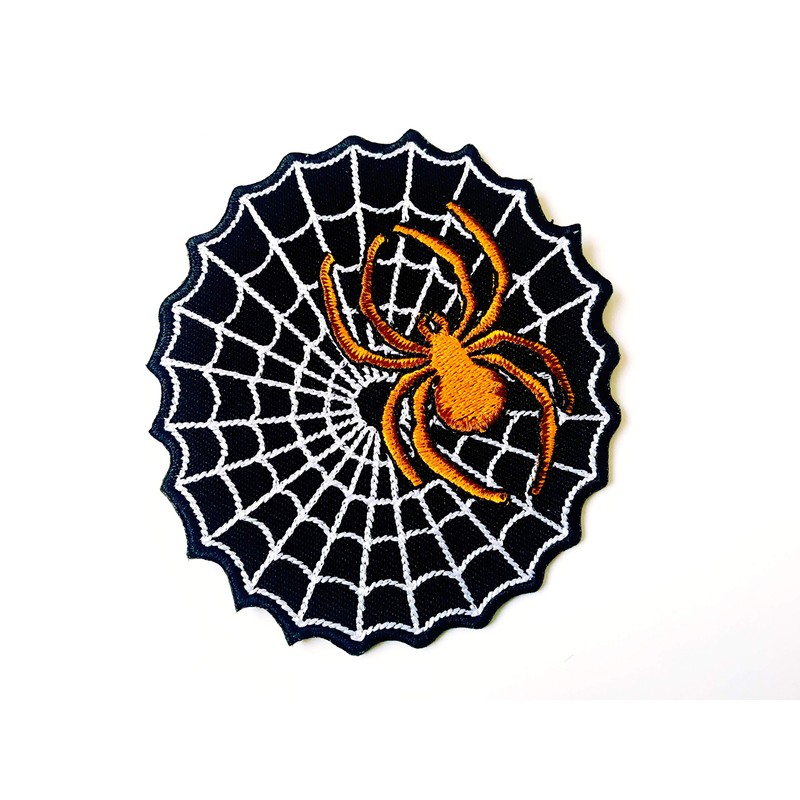 Spider On Web Patch Jacket Biker Rider Motorcycle Jacket Vest