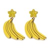 Cute Banana Shape Resin Dangle Earrings for Women Jewelry (A)