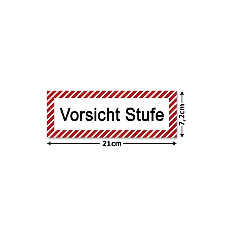 Pack of 5 Caution Level Stickers Warning Warning Signs Warning