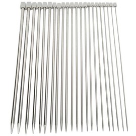 Agujas de tejer de una sola punta, kit de 11 pares de agujas de tejer de una sola punta de varios tamaños, kit de agujas de tejer de una sola punta de 14 pulgadas de largo para manualidades de bricolaje