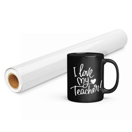 Prime Vinyl 11Ft Glossy White Vinyl for Cricut - 30.5 x 335.5 cm White Permanent Vinyl Roll for Silhouette Cameo, Cutting Machine, Home Decor, Cups, Car Window