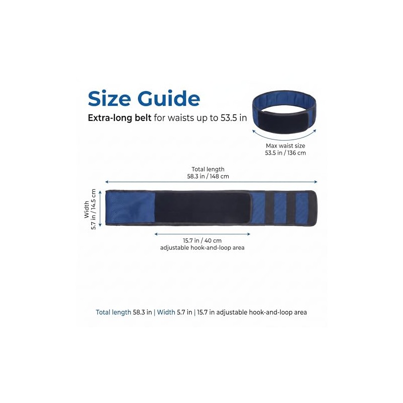 Wheelchair Safety Belt, Adjustable Waist Restraint Strap, Soft Padded Anti-Slip