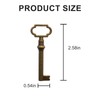 VIDABTE KY-12AC Antique Brass Hollow Barrel Skeleton Key,Hollow Barrel Antique