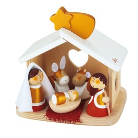 Sevi : Nativity Scene, Red, White, Gold