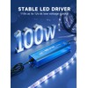 AUCARAUTO 12V LED Driver, 100 Watts Waterproof IP67 Low Voltage