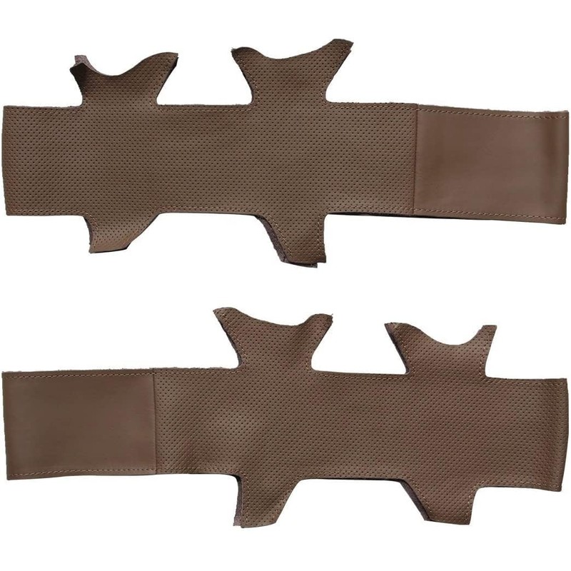 Loncky Custom Genuine Leather Steering Wheel Cover for Land Cruiser