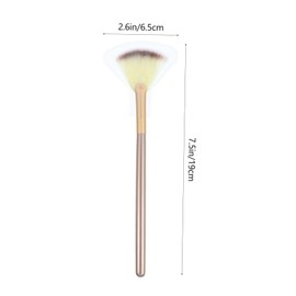 minkissy All-in-One Makeup Brush Kit 9pcs Highlight Brush Blush Brush Made of Manmade Fiber for Daily Use and Experimentation