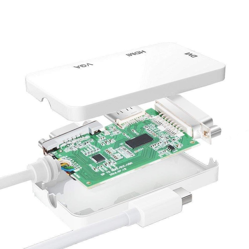 RiaruMakoto 3 in 1 Mini Displayport to DVI VGA HDMI