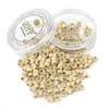 200Pcs Beads Silicone Aluminium Micro Nano Rings 5.0x3.0x3.0 mm Lined