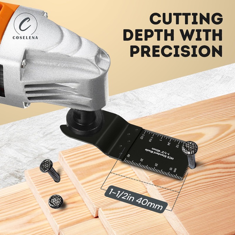 Coselena 22-Piece Multi Tool Blades Set – Heavy-Duty Oscillating Saw