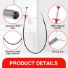 LOGJAM 2 Pcs Drain Snake Hair Clog Remover, Flexiable Grabber