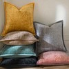 YAERTUN Pack of 2 Chenille Textured Decorative Throw Pillow Covers