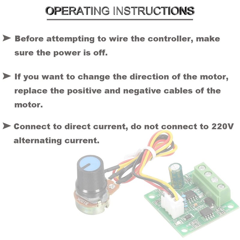 Youmile 4 pcs DC PWM Controller DC Motor Speed Controller