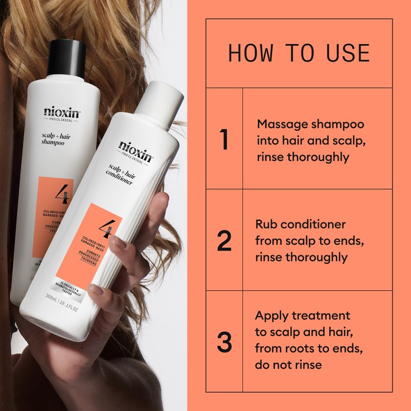Nioxin Scalp + Hair Thickening System 4 |For Colored or