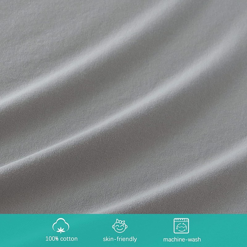 100% Cotton Crib Sheets Fitted, Compatible with Next2me and All