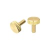 uxcell Knurled Thumb Screws, M3x8mm Flat Brass Bolts Grip Knobs