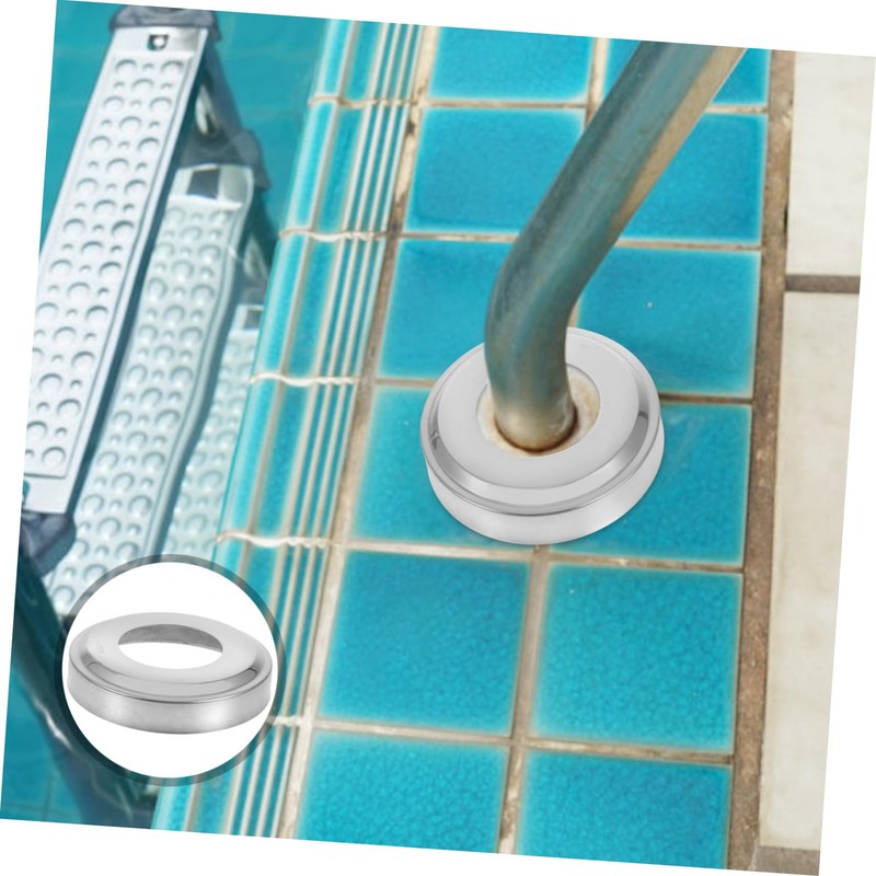 SEWACC 4pcs Heavy Duty Stainless Steel Pool Ladder Covers for