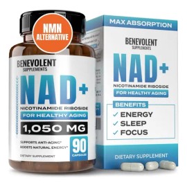 Nad+ Booster 1050mg Antienvejecimiento 90 Capsulas Gmp Sabor S/n