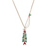 Betsey Johnson Fish Pendant Long Necklace
