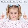 24 Pieces Mini Bowknot Hair Clips for Women Girls, Small