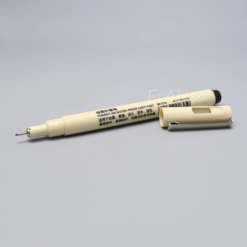 FsAlisa Drafting Pen, Millimeter Pen, Black Water-Based Pen, Needle Pen,