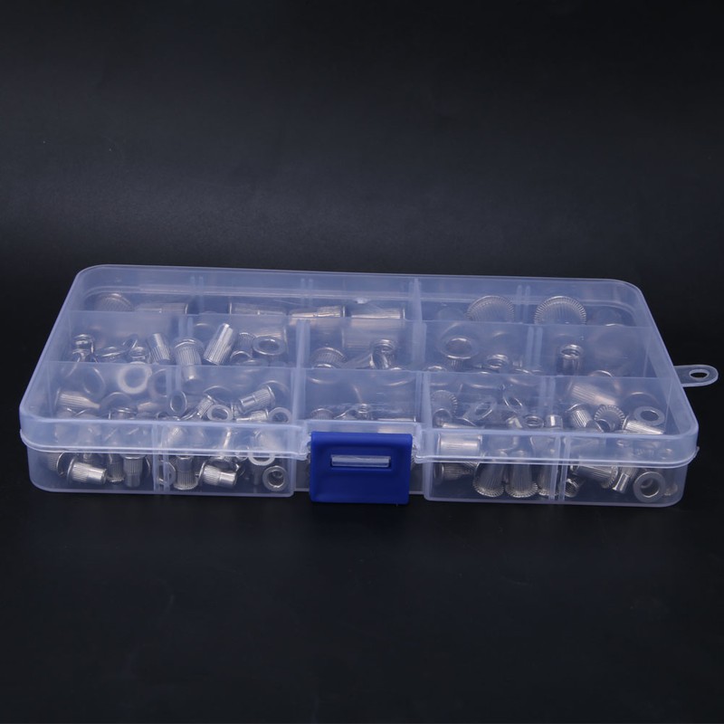 165 Pcs Rivet Nut Stainless Steel 304 M3~M10 Pull Rivet