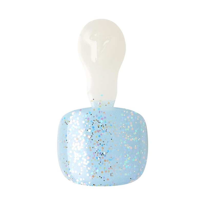 KISS imPRESS No Glue Pedi Press-On Toenails, Rainbow color with