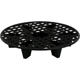 GROWDOTS 13-Inch Natural Pot Elevators for Plants Indoor-Outdoor Stand for Plastic Fabric Pots Elevator Saucer Riser Tray Stand 3-Count