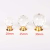 Lansonee 2 Pcs Crystal Door Knobs,Drawer Carbinet Door Handle Puller