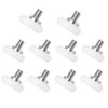 Aoktorkit 10Pcs 19mm Drawer Roller Drawer Positioning Pulley Plastic Replacement
